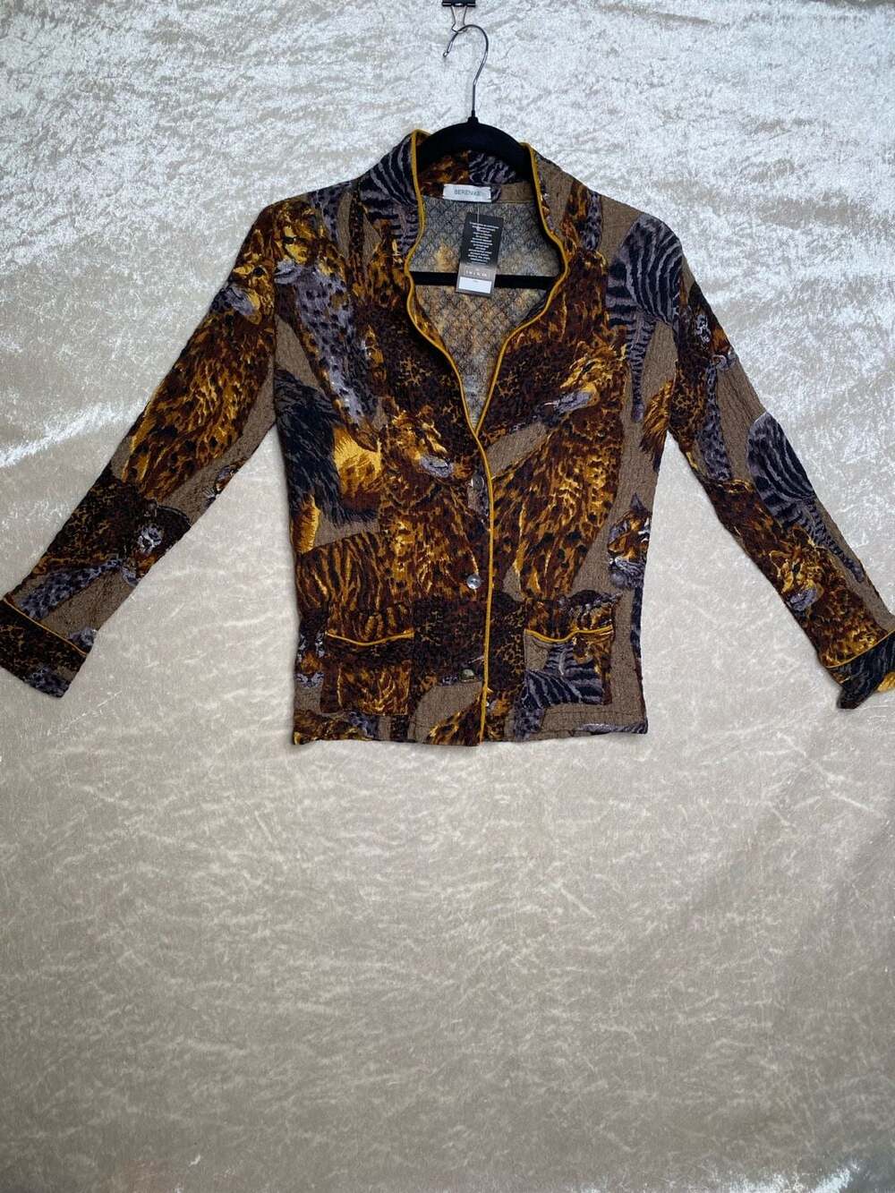 Berenike Animal Print Button Down Jacket Size S M L XL XXL
